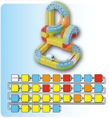 Sansmile Rail Cube Starter Set Modular Track Building Puzzle Blocks STEM Toy RZ