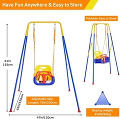 Columpios para niños niñas tobogan parques de jardin con accesorios necesarias