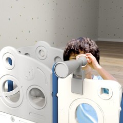 8 in 1 Toddler Climber Slide Playset Outdoor Indoor Slide Playset for Kids Blue