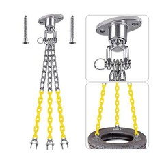 BeneLabel Heavy Duty Swing Set, 360° Rotate Swing Hanger with 3 x 66.1 Coated…