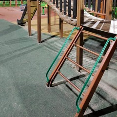 4 Pack Playhouse Ladder Handle 37 Inch Monkey Bars Green Metal Safety Handles…