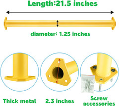 21.5 Inch Metal Monkey Bars Ladder Rungs Set for Backyards Playground and Childr