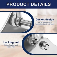 4Pcs Heavy Duty Swing Hangers Kit,304 Stainless Steel,1000 LBS Load Capacity,…