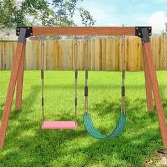 SELEWARE Heavy Duty Swing Seats for Kids & Adults, Non‑Slip Flat Plastic & U‑…
