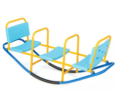 Kids Seesaw 200-lbs Capacity Out/In-door Swivel Teeter 3 – 8 Yrs Promote Family
