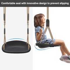 2 Pack Heavy Duty Plastic Swing Seats with Black a + Black B – 2 Pack