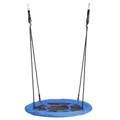 40 Inch Saucer Tree Swing Set for Kids and Adults Outdoor Playground Blue