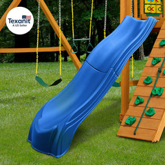 Ws 5032 Olympus Wave Slide 2Piece Plastic Slide for 5′ Decks, Blue