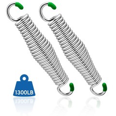 2 Pack Premium Porch Swing Springs,1300 LB Heavy Duty Springs, Rust Resistant…
