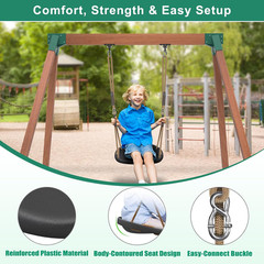 Heavy Duty Swing Set Brackets Kit with 2 A-Frame Swing Set Brackets, 4 Swing Han