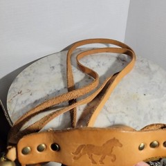 Childrens Play Horse Tack Harness Leather Strap Bells Horsey Giddy Up Kids Game