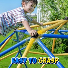 Zupapa 6FT Climbing Dome for Kids 3-8, 750LBS Anti-Rust Metal Jungle Gym, Blue