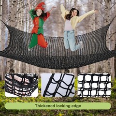 Kids Climbing Cargo Net 6.5×9.8ft – Playground Safety Net for Tree House, Obstac