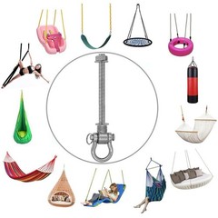 2 Bearing Silent Heavy Duty Swing Hanger Permanent Anti-Rust 180° Swing, 15