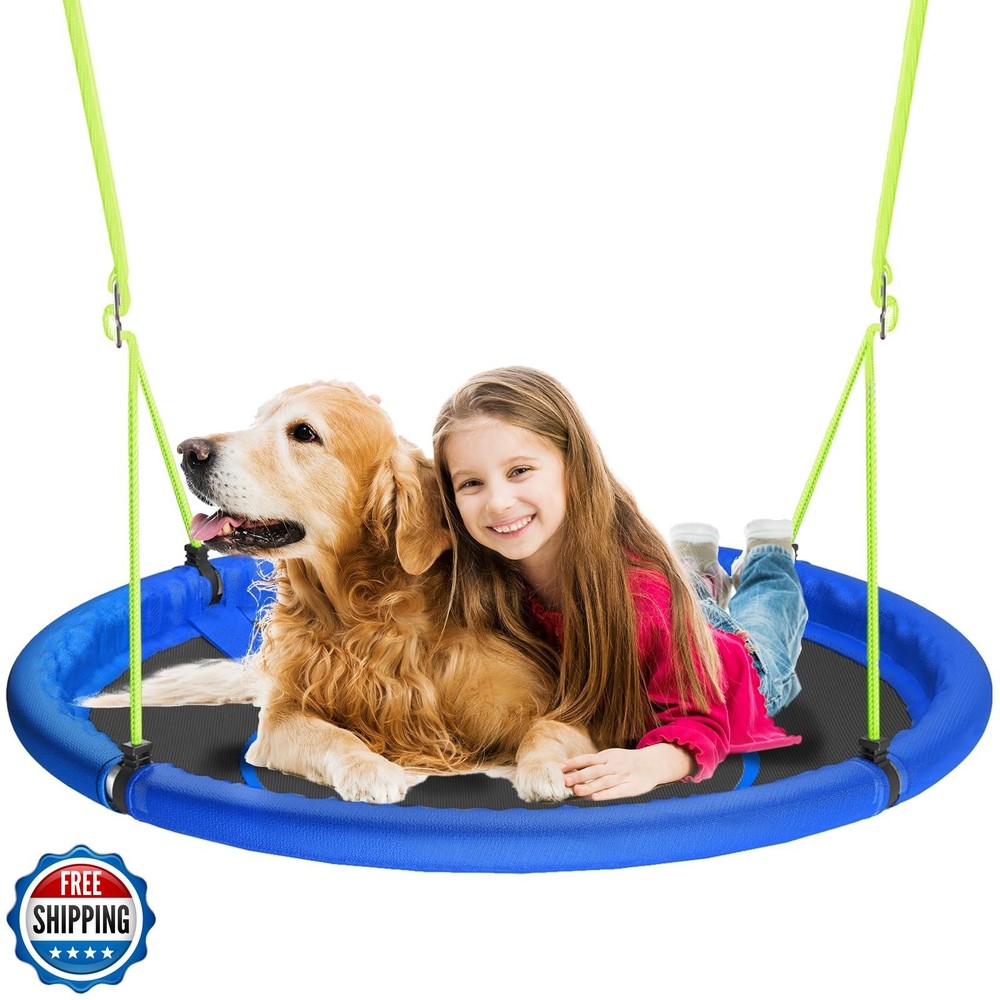 43″ Saucer Tree Swing for Kids Adult, 600Lb Weight Capacity Large Disc Round