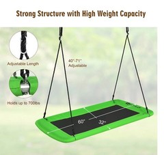 Green Multi-Person Swing 700 Lb. Giant 60 In. Platform Tree Swing Outdoors New ✅