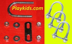 Swing Set Play backyard Playground Swivel Tire Swivel hanger hardware 3-Ubolt