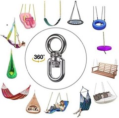 Heavy-Duty 360° Spring Swivel Bearing for Hammocks, Swings & Yoga Chairs