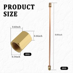 Brake Line Kit 3/16 Copper Nickel 8 Inch Rear