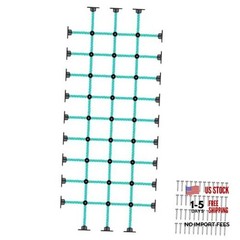 Climbing Net for Kids with Installation Base for 30″ × 75″ Wooden 30″ X 75″