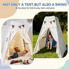 Swing Stand Frame with Sensory Pod Swings and Kids Tent,Play Tent,Heavy Duty Met