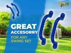SWING SET STUFF 10″ PLAYGROUND HANDLES BLUE (PAIR) accessories hand grips 0010