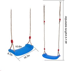Swing Seat-Heavy Duty Non Slip Tree Swing Set Playground Swing Set, Blue