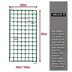 Indoor Outdoor Climbing Nets for Kids Playground Climbing Net 8 Sizes Polyester