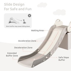 Indoor Kids Baby Couch Slide for Toddler 1-3, Sofa Slide Add-on Attachment fo…