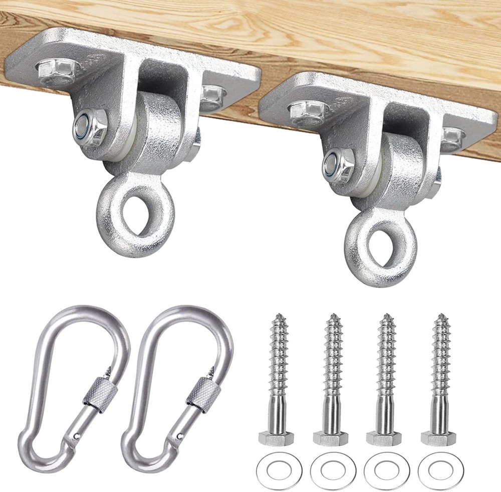 2400lb Capacity Heavy Duty Swing Hangers for Wooden Sets Playground Porch Ind…