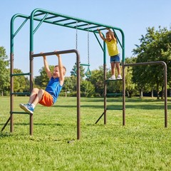 Monkey Bars w/ Climbing Frame Gymnastics Bars 400lbs Heavy Duty Outdoor for Kids