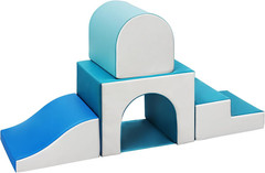 Foam Climbing Blocks for Toddlers: with a Tunnel – 4 PCS Foam Blocks – Kids Indo