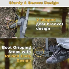 Climbing Sticks, Non-Slip Tree Step Tree Climbing Sticks for Hunting, Lightwe…