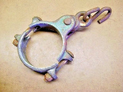 PARIS No. 13 Swing Hanger Hardware Single Piece Frozen Bolts Vintage Hardware!