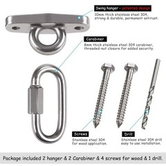 Of2 Heavy Swing Hangers Stainless Steel 304 Rust-Proof Playground Porch Yoga …