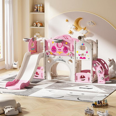 9-in-1 Toddler Slide & Climber Playset for Indoor/Outdoor Fun Ages 1-4