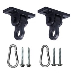 Heavy Duty Black Swing Hangers Screws Bolts Included Over 5000 lb Capacity Pl…