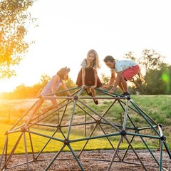 Lifetime 90136 Kids Geo Dome Climber 5′ Outdoor Fun Playset Jungle Gym Earthtone