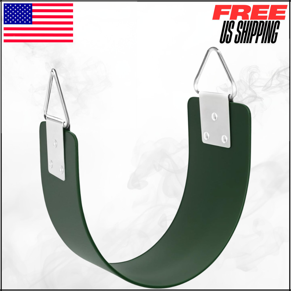 Swing Seat with Metal Triangle Replacement 300lb for Playground Tree Kids Adults