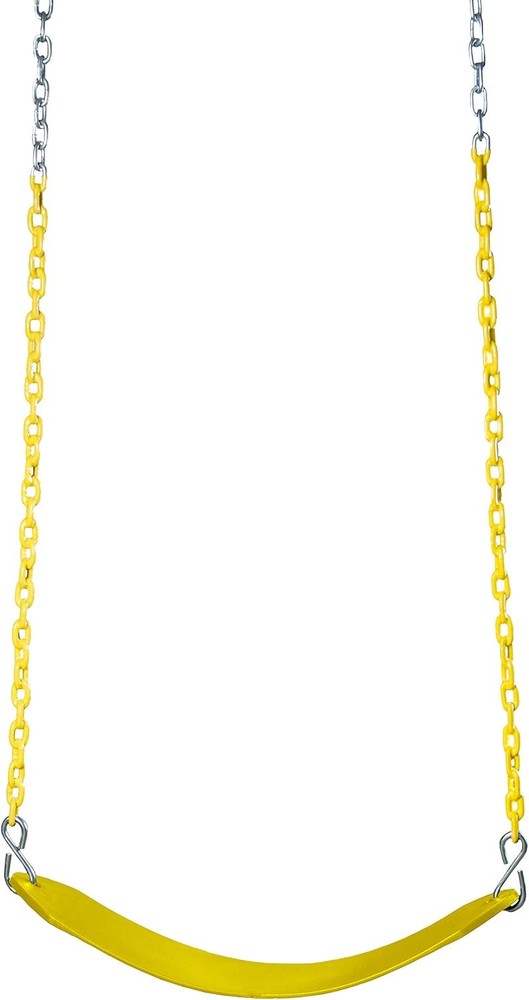 04-0002-Y/Y Deluxe Swing Belt with Coated Chains – Yellow