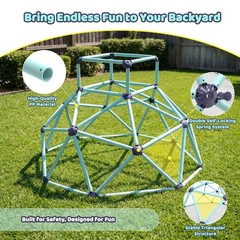 Kids Indoor Outdoor Climbing Dome for Ages 3-10, Steel Frame – Portable Play Gym