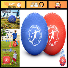 10″ Kickball Set with Carrying Bag – Dodge Balls for Kids & Adults, Outdoor Fun