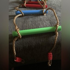RAINBOW CRAFT 6.6FT CLIMBING ROPE LADDER NINJA LADDER FOR KIDS – NEW