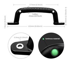 4 Luminous Playground Safety Handles, Sturdy Swing Sets Safety Grab black 4 PCS