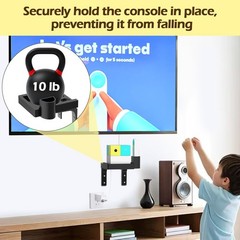 Wall-Mounted Shelf for Nex Playground Console and Remote, Easy Assembly Requi…