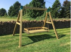 2Pcs A-Frame Swing Set Brackets Wooden Hardware Playground Equipment Parts