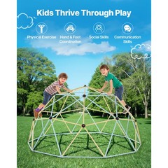 Climbing Dome 10FT Geometric Dome Climber 1000LBS Loading Kids Jungle Gym