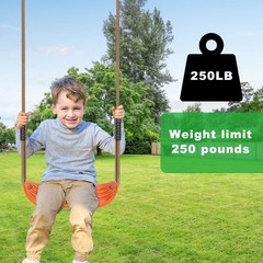 Heavy Duty Swing Seats for Kids & Adults, Non‑Slip Flat Plastic Tree Swing Se…