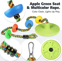 Tree Swing Climbing Rope, Heavy Duty Swings Seat Replacement for Kids Disc Ro…