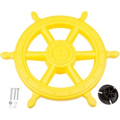SWING SET STUFF SHIPS WHEEL YELLOW wood playground accessory pirate fort 0230